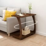 walnut-finish-c-table-under-couch