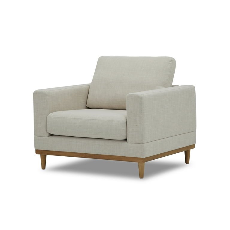 Minimalist Accent Chair with Swivel Base