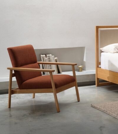 Cozy Upholstered Fabric Armchair Pakistan