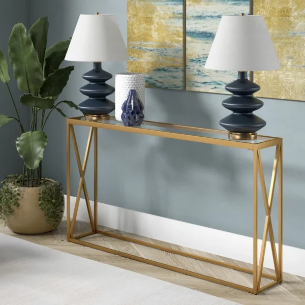 Arlo Glass Console Table