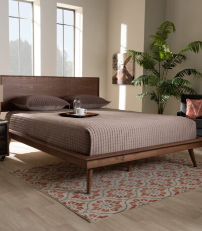 Minimalist Wooden Bed without Box Spring