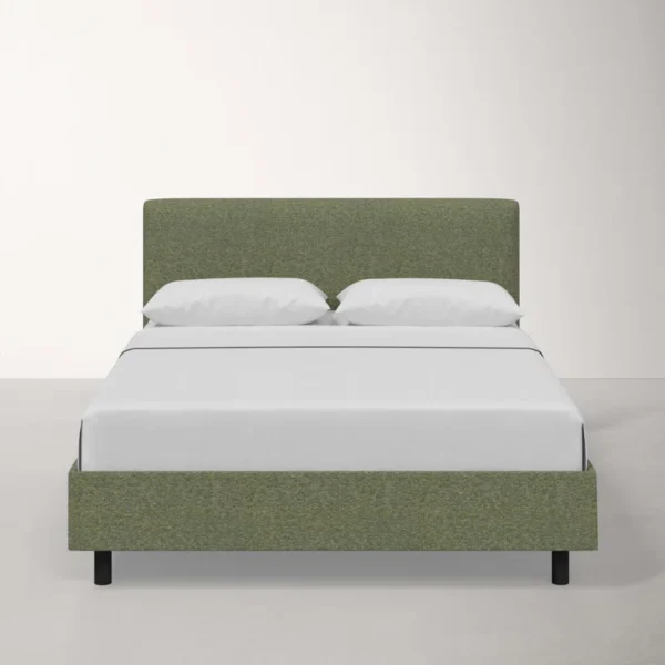 Modern Upholstered Platform Bed – Stylish Bedroom Furniture Pakistan