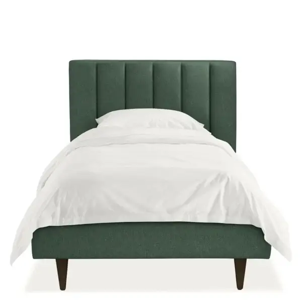 Emerald Green Upholstered Single Bed