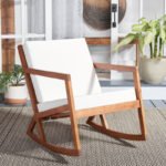 Comfortable Outdoor Rocking Chair with Aqua Cushion