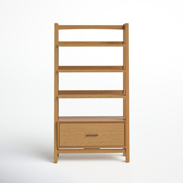 Stiles Storage Bookcase – Modern Wood Display Shelf with Drawer in Pakistan