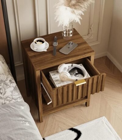 walnut-finish-farmhouse-side-table