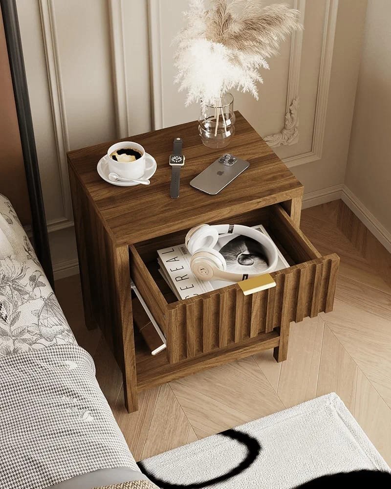 walnut-finish-farmhouse-side-table