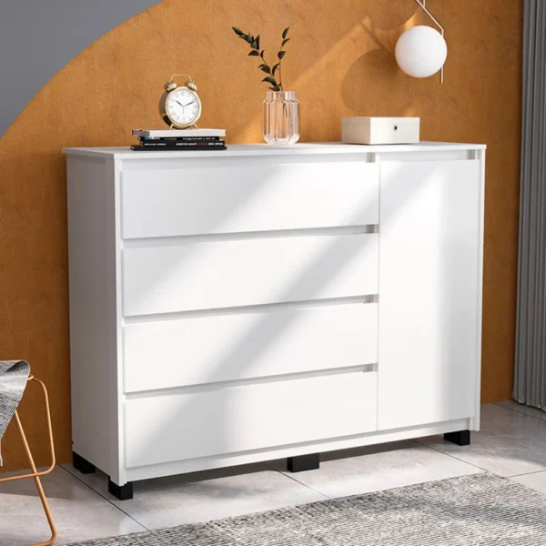 Coimbra Dresser with 1 Door and 4 Drawers