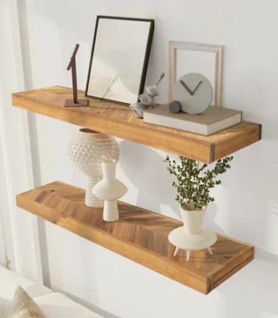 farmhouse-floating-wall-shelves-in-natural-wood