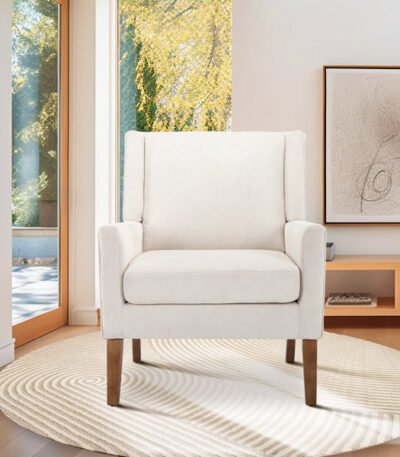 Plush Fabric Lounge Chair – Home Decor