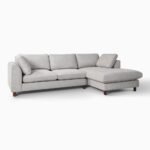 “PakUnique Valky Velvet Sectional Sofa with Chaise – 110 Inch”