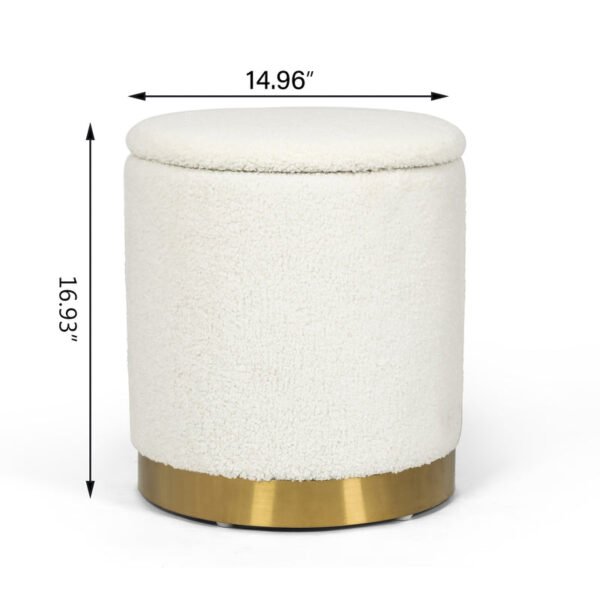 round-ottoman-with-gold-base-in-bedroom