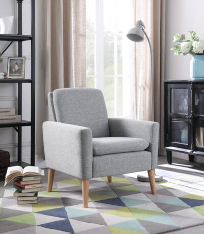 “Wide Upholstered Armchair for Living Room – Cristyle Chair by PakUnique”