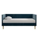 “Blue Linen Daybed Pakistan – Upholstered Twin Bed Frame PakUnique”