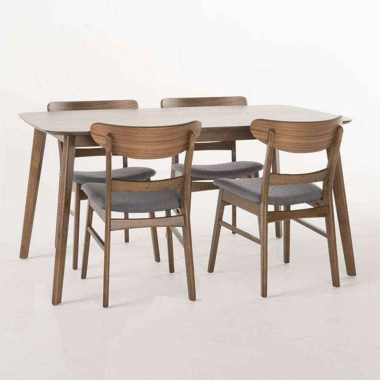 GDF-Studio-Kloss-Indoor-Mid-Century-Modern-5-Piece-Dining-Set-Dark-Gray-and-Natural-Walnut_31306788-8f5d-46dc-945a-c396f1a37fc8_1.6d8901694d6e7df0382cf366779a2ad4 “PakUnique 5-Piece Dining Set – Walnut Table with Gray Chairs in Pakistan”