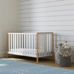 White Wooden Convertible Baby Cot with Soft Bedding – PakUnique