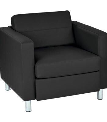 “PakUnique Pacific Club Accent Chair with Chrome Legs – Accent Chair Pakistan”