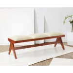 Upholstered bench for entryway or living room