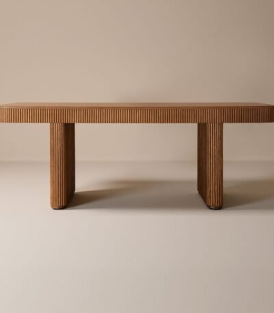 Large wooden dining table for 6-8 people