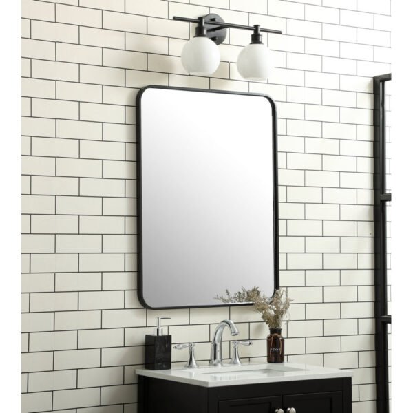 “PakUnique Sabine Metal Wall Mirror – Rounded Rectangle Design for Pakistan”