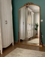 “Vintage Gold Full-Length Mirrored Frame – PakUnique Home Decor”