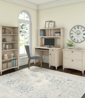 Full office furniture set with file cabinet and bookcase