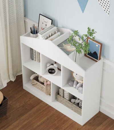 Kids bookcase and toy cabinet