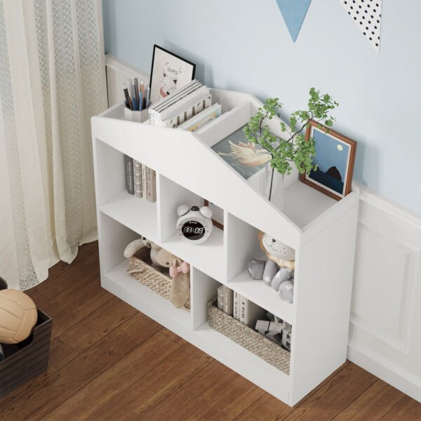 Kids bookcase and toy cabinet