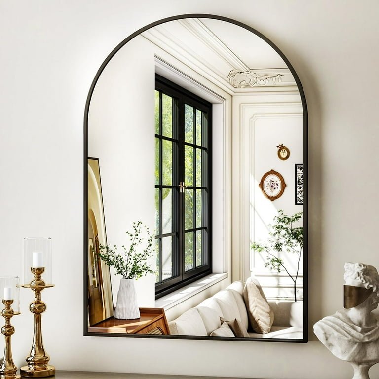 b7ba89dc-2776-49ba-b7e8-95b4c899a542.f12bf1f2054ab02d5ce97a48932bcaa0 “PakUnique Black Arch Wall Mirror – 32x34 Inch for Bathrooms and Bedrooms”