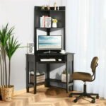 “PakUnique Corner Computer Desk Pakistan – Finihen L-Shaped Table with Hutch”