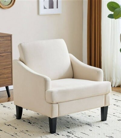 Accent chair styled in a modern Pakistani living room