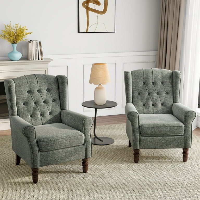 ab02eed7-3ea2-4605-9915-9c6f22204656.9fdcf894f298c06b1bba52fd87c6ffe4 Tufted fabric detail of PakUnique high back accent chair