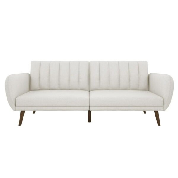 “Mid-Century Cream Couch for Living Room – PakUnique Furniture Pakistan”